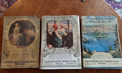 Lot Of 3 - Montgomery Wards Catalogs Original 1925 1927 & 1928  • $20.50