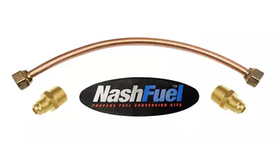 1/2  SAE Flare Copper Tubing Propane Heavy Duty Choose Length 1/2  NPT LPG • $18.99