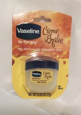 Vaseline Lip Therapy Mini - 0.25 Oz (7 G) - Creme Brulee Chapped Lip Relief • $7.99