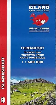 Iceland Touring Map For Drivers And Tourists 1:600 000 By H H Hansen • £19.95