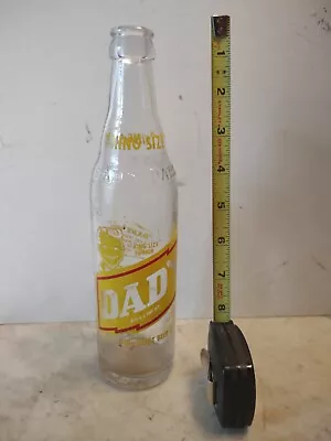 Vintage Dad's Root Beer 12 Oz King Size Jr Clear Glass Embossed Bottle • $6.99