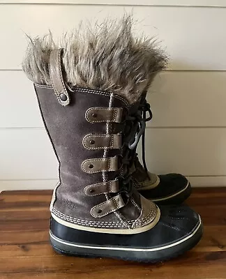 Sorel Women's Joan Of Arctic Boots Grey Shale NL 1540-051 Size 7 • $59.99