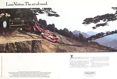 1987 LOUIS VUITTON The Art Of Travel Jean Lariviere Photo 2Page PRINT AD • $11.50
