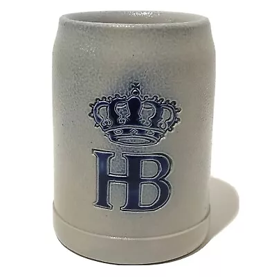 Vintage HB Hofbrauhaus Munchen Mug Stein 0.25 L Western Germany Salt Glaze • $23.99