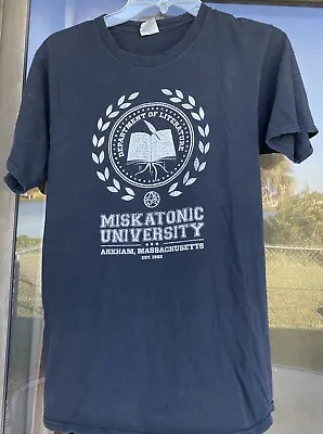 Vintage Miskatonic University Arkham Department Of Literature T Shirt S (36 • $24.99