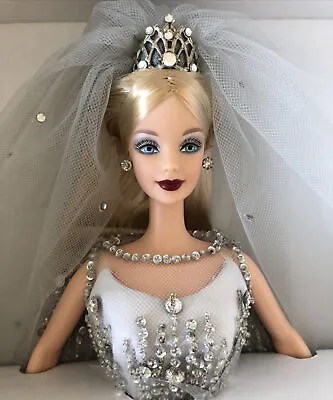 Millennium Bride Barbie Doll With Sparkling Crystal Beads & Sequins Gown & Veil • $649.95