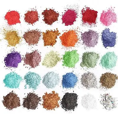 Pearl Pigment Mica Powder Epoxy Resin Dye Natural DIY Metallic For Makeup 10g • $2.29