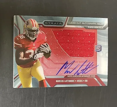 2013 Topps Strata MARCUS LATTIMORE Rookie Patch Auto RC #CCAR-ML 49ers • $4.99
