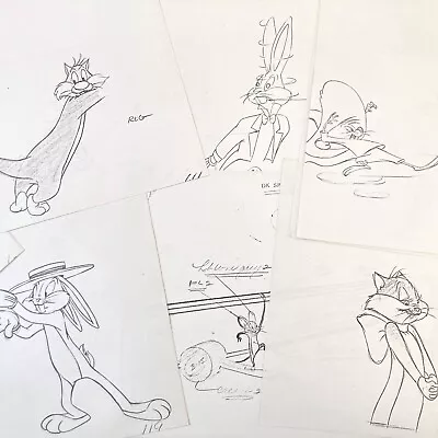 10 Vintage Animation Drawings Copies Of 1949 (Warner Bros.) Virgil Ross Archives • $85