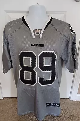 Amari Cooper #89 Oakland Raiders Nfl Nike Jersey Size 40 Grey And Black • $30