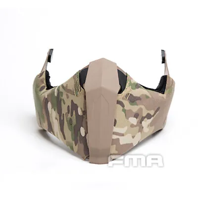FMA Airsoft Mask Half Face Mask Gunsight Mandible For Fast/High Cut/MT Helmet • £41.88