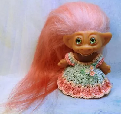 Icelandic Mohair  Troll Wig Plug Hair Replacement For 2-1/2-3  Peach I-30 • $14.99