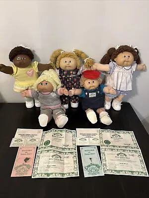 Vintage Cabbage Patch Kids CPK Doll Lot Clothes Shoes Socks Adoption Papers • $13.50