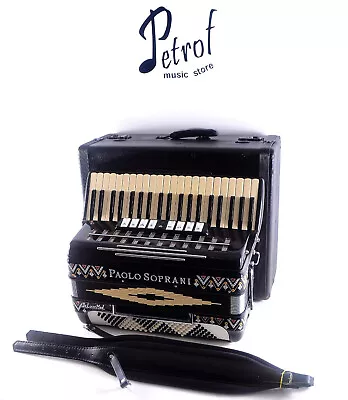 RareTop Italian Musette Accordion Paolo Soprani DeLuxe 120 Bass+New Straps&Case • $1922.83