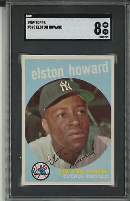 1959 Topps #395 Elston Howard SGC 8 • $95