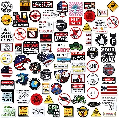 $7.97 • Buy 70 PC Hard Hat Stickers Funny Sticker For Tool Box Helmet Welding Toolbox Decals