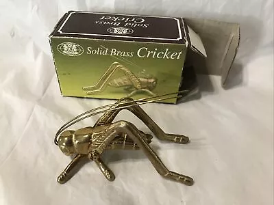 Vintage 1984 New  Chadwick Figurine Solid Brass Cricket Miniature • $9.99