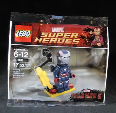 LEGO Marvel Gun Mounting System/Iron Patriot (30168) NEW IN SEALED POLYBAG • $82