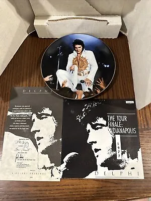Elvis Presley Delphi Collector Plate #11554C The Tour Finale Indianapolis 1977 • $14.99