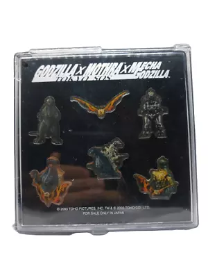 Kaiju Bandai Godzilla X Mothra X Mecha Godzilla Movie Japan Exclusive Enamel Pin • $44.99