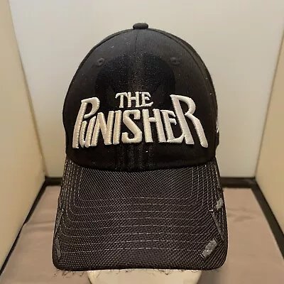 THE PUNISHER SnapBack OSFA Hat Cap New Era MARVEL Super Hero SPELLOUT - BLACK • $10