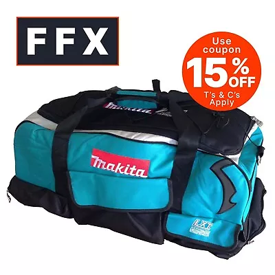 Makita 831279-0 LXT 600mm Bag On Wheels Stores 6 Pc Tool Bag Telescopic Handle • £44.95