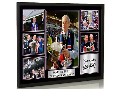 £19.99 • Buy Walter Smith Glasgow Rangers Fc   2021  Signed A4 Framed Tribute