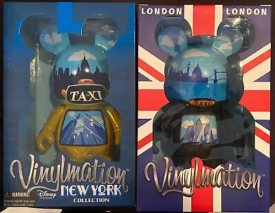 New Set Of 2 Limited Edition 9  Vinylmation Paris & New York  Hey Taxi  Figures • $110