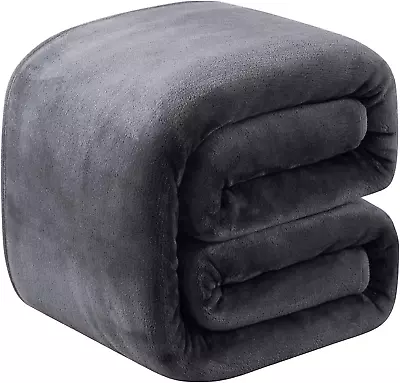 Thick Heavy Winter Warm Soft Mink Queen Size Fleece Blanket - 90  X 90  • $27.95
