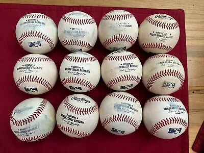 One Dozen Rawlings Official Minor League Used Baseballs MiLB Lot 12 (2 SAL) • $45