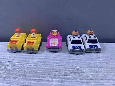 McDonalds Happy Meal Toy Ronald Big Mac Cop Birdie Race Cars 84-85 • $17