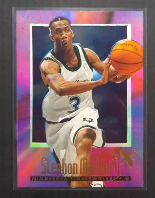 1996-97 Skybox E-X2000 Stephon Marbury RC #42 Timberwolves • $2.99