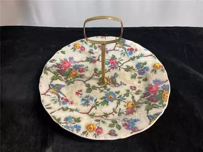 $15.99 • Buy Midwinter Stylecraft Lorna Doone Bird Chintz Handled Plate