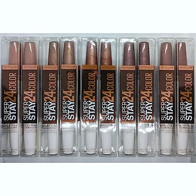 $15.95 • Buy LOT OF 2 Maybelline Super Stay 24 Hour Lip Color Liquid Lipstick ~ YOU CHOOSE ~