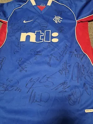 £85 • Buy Rangers 2001 - 2002 Signed Shirt With Original Tags
