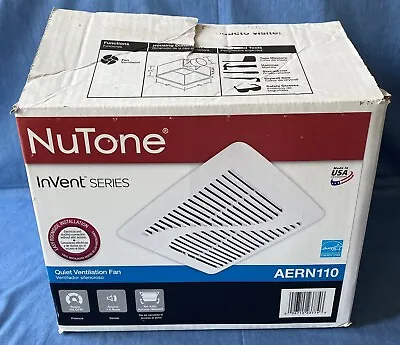 NuTone InVent Series 110 CFM Quiet Ventilation Bathroom Exhaust Fan AERN110 • $74.99