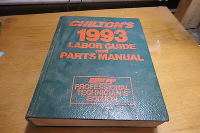 Chilton's 1993 Labor Guide & Parts Manual 8291 Motor Age USA • $15