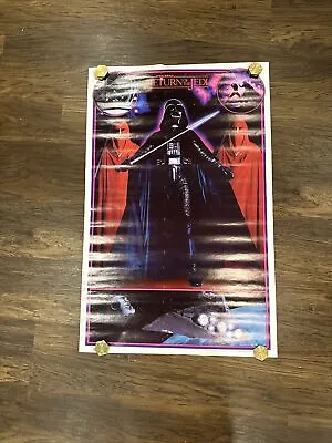 Vintage Unused 1983 Star Wars Return Of The Jedi Poster 22x34 Original Rolled • $24.99