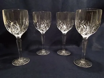 Marquis By Waterford 'Omega' Crystal Water/Wine Goblets Set Of 4 • $125