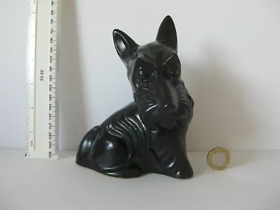 £99.99 • Buy Rare Vintage Denby  Langley Pottery England Matt Black Sat Dog