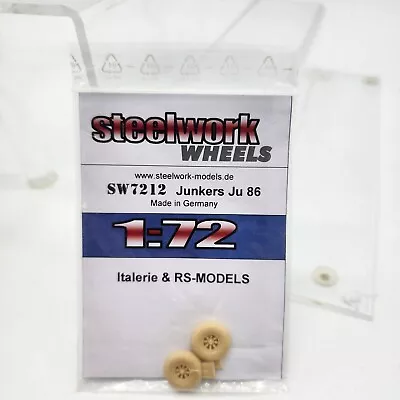 1/72 Steelwork Junkers Ju 86 Wheels Replacements (Italerie Kits) Resin  • $10.95