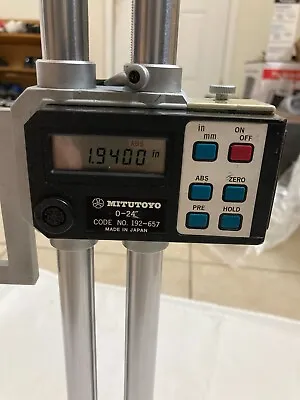 MITUTOYO 192-657 Digital Height Gage 24  .0005 In Wood Box • $1750