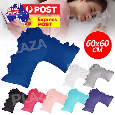 ( Multicolor Choose From ) V Shape / Tri / Boomerang Ruffled Pillowcase 280TC • $9.85