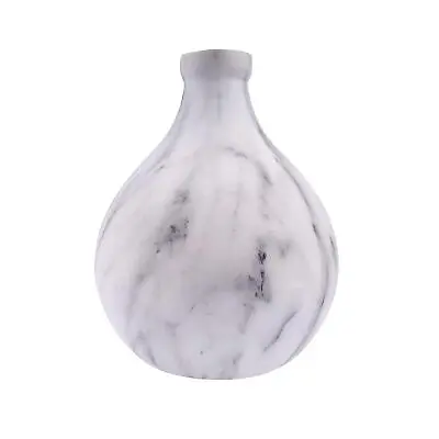 Marble Effect Mini Vase Shudehill White Carrara Ballon Indoor Home Décor 17cm • £9.99