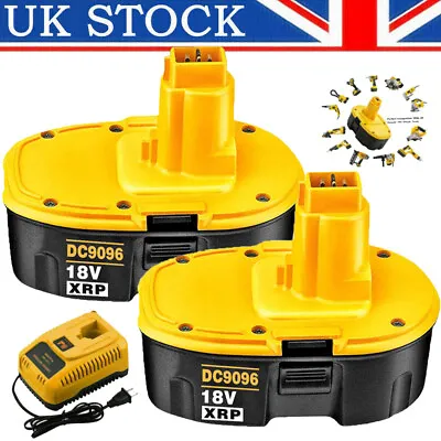 2 PACK DC9096-2 For Dewalt 6.0 Ah 18v XRP DC9096 DC9099 DE9098 Battery Brand New • £44.89