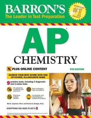 Barron's AP Chemistry 9th Edition: With Bonus Online Tests - Paperback - GOOD • $5.48