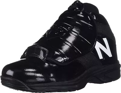 Mens Baseball Shoe Umpire Plate Shoes Low-Cut Polishable 11 Wide Black • $66.17