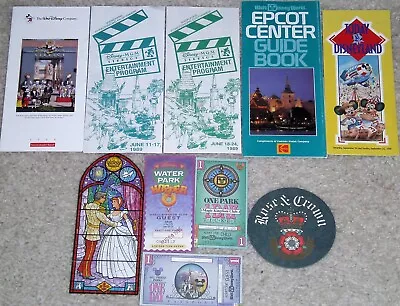 DISNEY-WALT DISNEY WORLD-DISNEYLAND-EPCOT-MORE-10 PIECE COLLECTION-1980's-1990's • $12.99