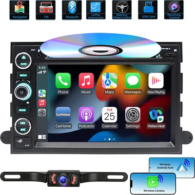 Car DVD CD Player Stereo Radio Wireless Auto Carplay For Ford F150/250 E250/350 • $177.90