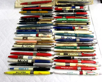 Lot Of 100 Vintage Advertising Ballpoint Pens  Ag  Auto  Funeral Bank & More • $9